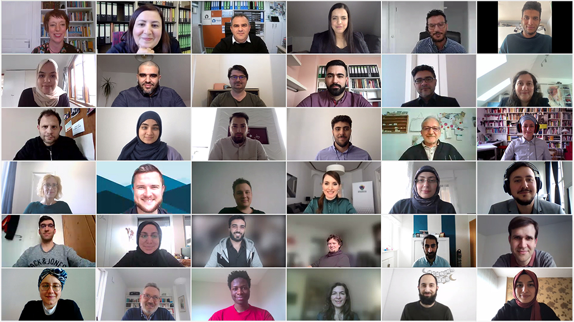 Ein Screenshot einer Videokonferenz (Quelle: BMI) Ein Screenshot einer Videokonferenz